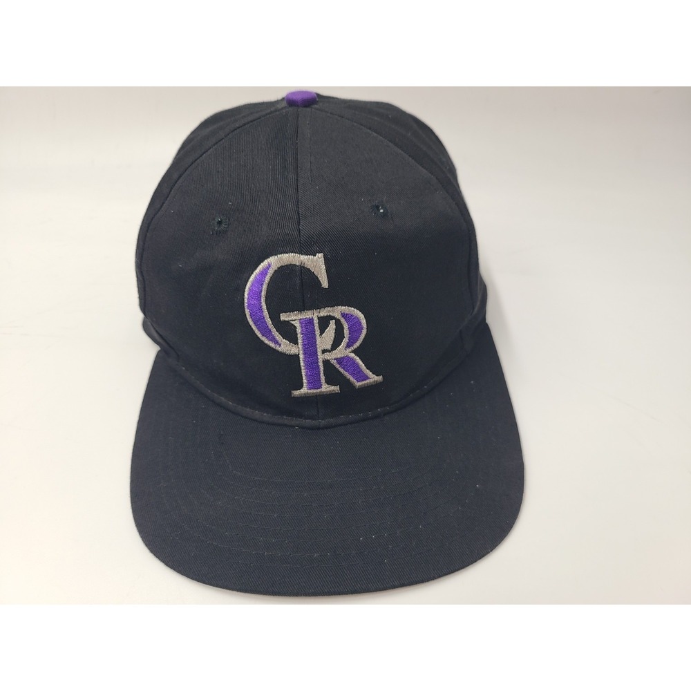 Vintage Colorado Rockies Competitor Logo 7‎ Snapback (Seems Small) Hat Cap MLB